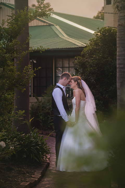 Mr and Mrs in the Front entrance of Oakville House